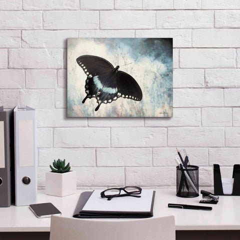 Image of 'Teal Butterfly I' by Lori Deiter, Canvas Wall Art,16 x 12