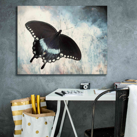 Image of 'Teal Butterfly I' by Lori Deiter, Canvas Wall Art,34 x 26