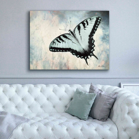 Image of 'Teal Butterfly II' by Lori Deiter, Canvas Wall Art,54 x 40