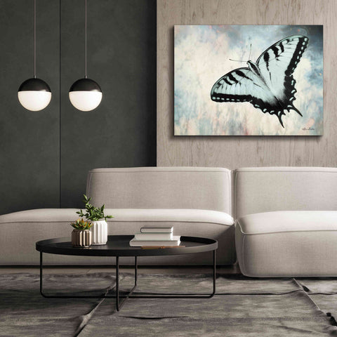 Image of 'Teal Butterfly II' by Lori Deiter, Canvas Wall Art,54 x 40
