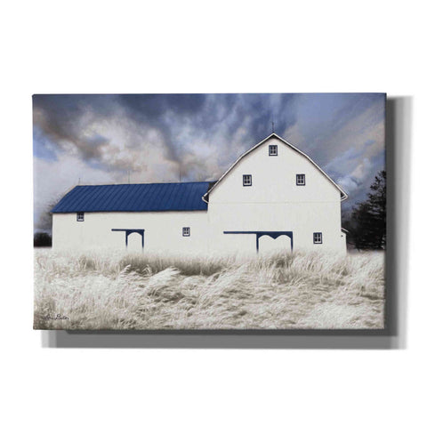 Image of 'Blue Trimmed Barn' by Lori Deiter, Canvas Wall Art