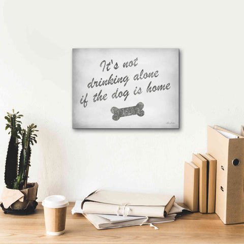 Image of 'Drinking Alone' by Lori Deiter, Canvas Wall Art,16 x 12