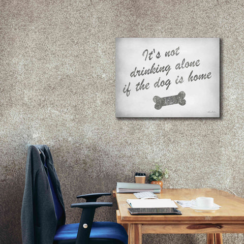 Image of 'Drinking Alone' by Lori Deiter, Canvas Wall Art,34 x 26