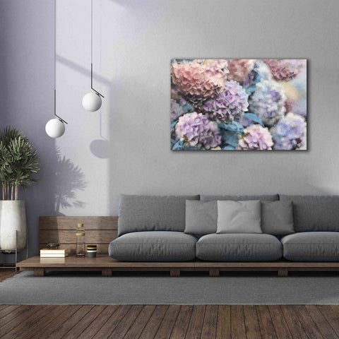 Image of 'Hydrangeas Abstract' by Lori Deiter, Canvas Wall Art,60 x 40