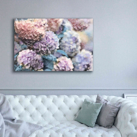 Image of 'Hydrangeas Abstract' by Lori Deiter, Canvas Wall Art,60 x 40