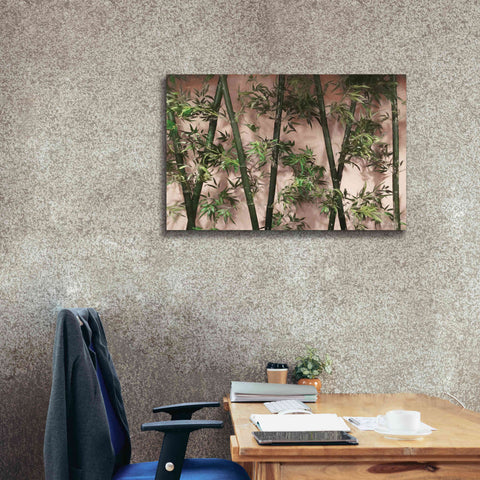 Image of 'Bamboo on Blush' by Lori Deiter, Canvas Wall Art,40 x 26