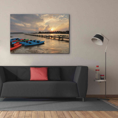 Image of 'Bayside Dock' by Lori Deiter, Canvas Wall Art,60 x 40