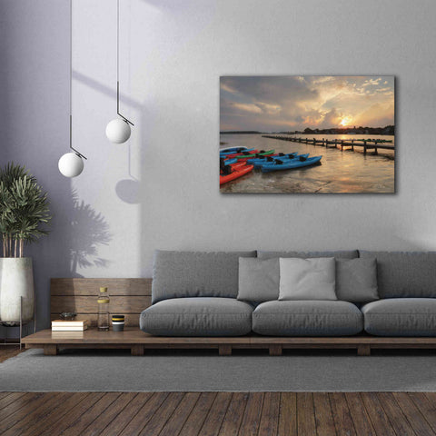 Image of 'Bayside Dock' by Lori Deiter, Canvas Wall Art,60 x 40