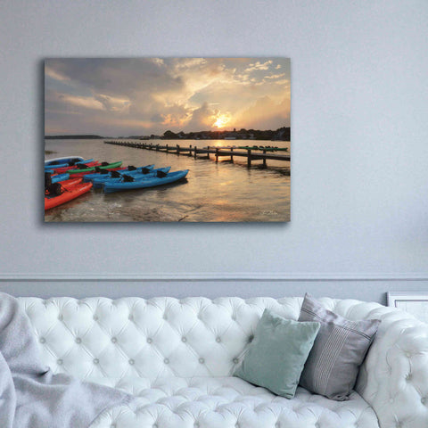 Image of 'Bayside Dock' by Lori Deiter, Canvas Wall Art,60 x 40