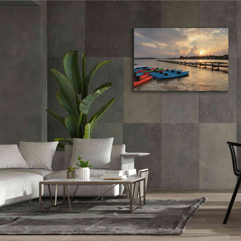 Image of 'Bayside Dock' by Lori Deiter, Canvas Wall Art,60 x 40