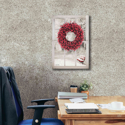 Image of 'Beaded Wreath View I' by Lori Deiter, Canvas Wall Art,18 x 26