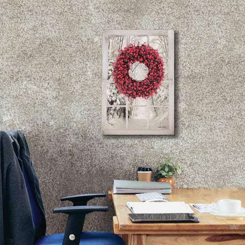 Image of 'Beaded Wreath View II' by Lori Deiter, Canvas Wall Art,18 x 26