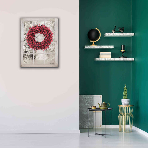 Image of 'Beaded Wreath View II' by Lori Deiter, Canvas Wall Art,26 x 34