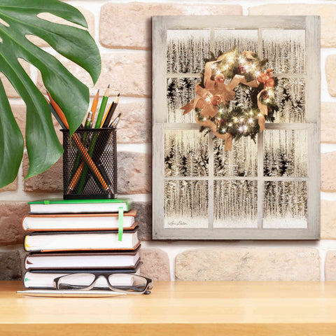 Image of 'Frosted Pane Window View' by Lori Deiter, Canvas Wall Art,12 x 16