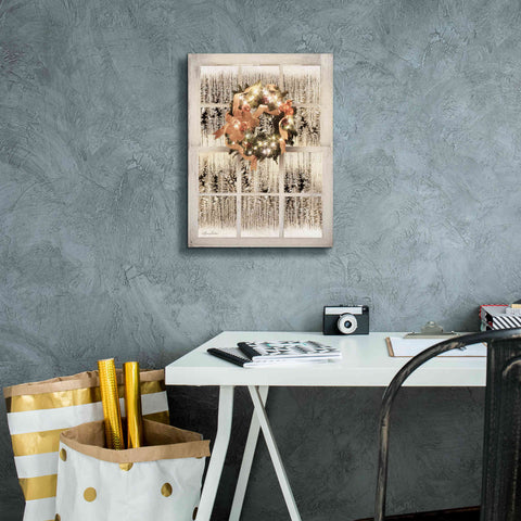 Image of 'Frosted Pane Window View' by Lori Deiter, Canvas Wall Art,12 x 16