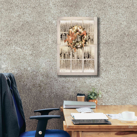 Image of 'Frosted Pane Window View' by Lori Deiter, Canvas Wall Art,18 x 26