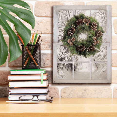 Image of 'Pine Tree Window View' by Lori Deiter, Canvas Wall Art,12 x 16