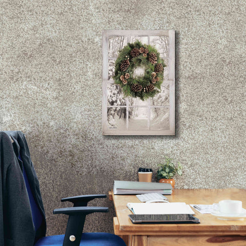 Image of 'Pine Tree Window View' by Lori Deiter, Canvas Wall Art,18 x 26
