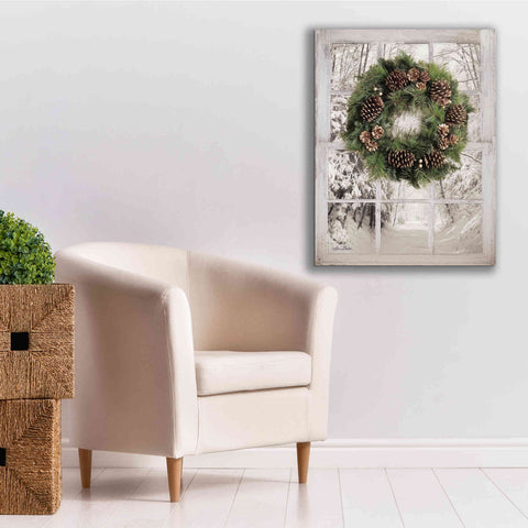 Image of 'Pine Tree Window View' by Lori Deiter, Canvas Wall Art,26 x 34