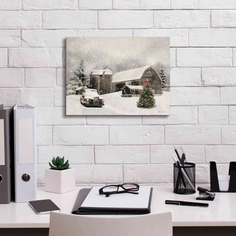 Image of 'Farmhouse Christmas' by Lori Deiter, Canvas Wall Art,16 x 12