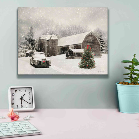 Image of 'Farmhouse Christmas' by Lori Deiter, Canvas Wall Art,16 x 12