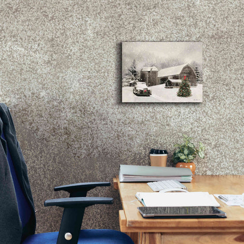 Image of 'Farmhouse Christmas' by Lori Deiter, Canvas Wall Art,16 x 12