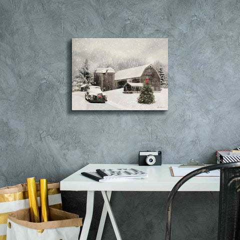 Image of 'Farmhouse Christmas' by Lori Deiter, Canvas Wall Art,16 x 12