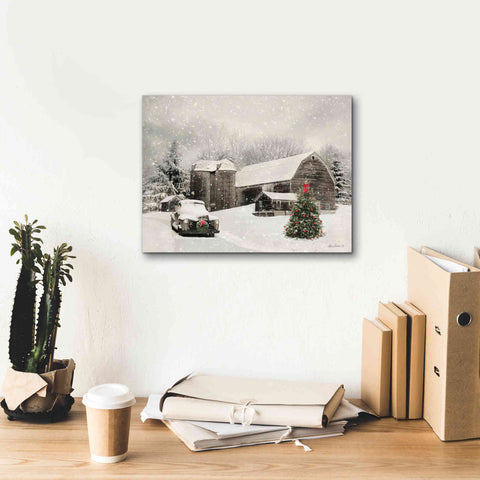 Image of 'Farmhouse Christmas' by Lori Deiter, Canvas Wall Art,16 x 12