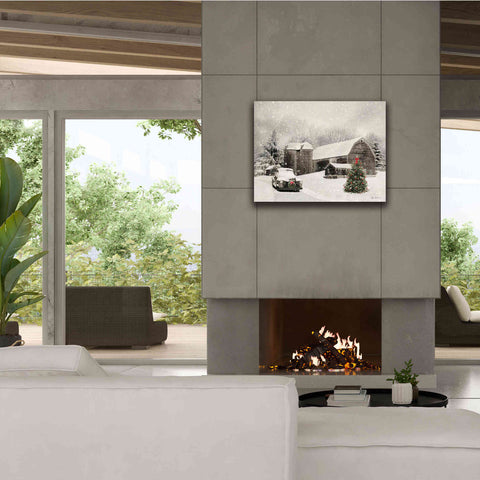 Image of 'Farmhouse Christmas' by Lori Deiter, Canvas Wall Art,34 x 26