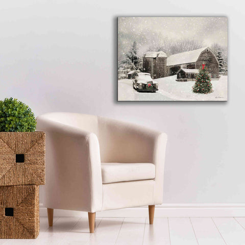 Image of 'Farmhouse Christmas' by Lori Deiter, Canvas Wall Art,34 x 26