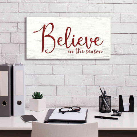Image of 'Believe in the Season' by Lori Deiter, Canvas Wall Art,24 x 12