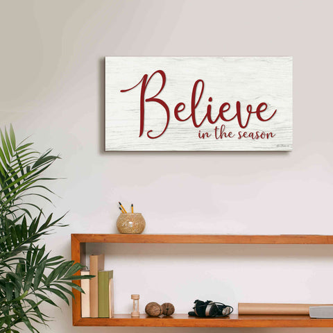 Image of 'Believe in the Season' by Lori Deiter, Canvas Wall Art,24 x 12