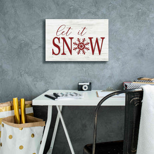 'Let It Snow 2' by Lori Deiter, Canvas Wall Art,18 x 12