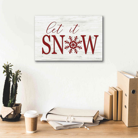 Image of 'Let It Snow 2' by Lori Deiter, Canvas Wall Art,18 x 12