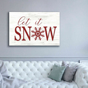 'Let It Snow 2' by Lori Deiter, Canvas Wall Art,60 x 40