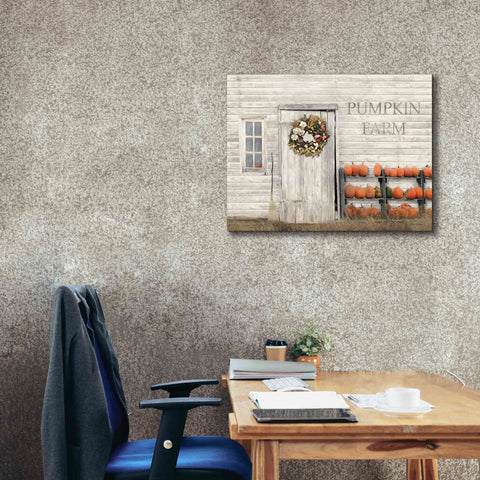 Image of 'Pumpkin Farm' by Lori Deiter, Canvas Wall Art,34 x 26
