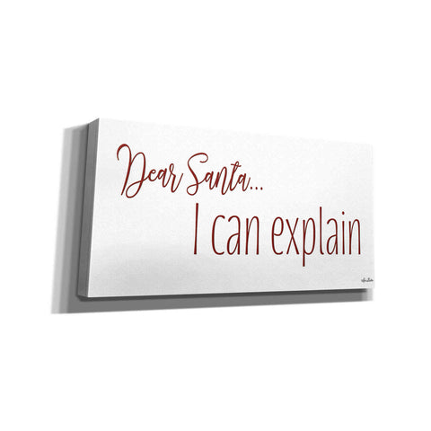 Image of 'Dear Santa - I Can Explain' by Lori Deiter, Canvas Wall Art