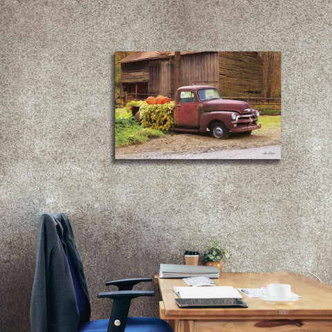Image of 'Fall Pumpkin Truck' by Lori Deiter, Canvas Wall Art,40 x 26