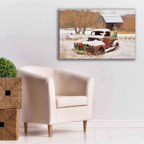 Image of 'Christmas Lawn Ornament' by Lori Deiter, Canvas Wall Art,40 x 26