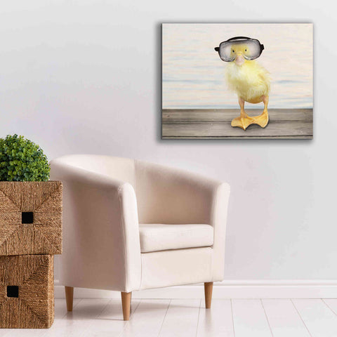 Image of 'Diving Duck' by Lori Deiter, Canvas Wall Art,34 x 26