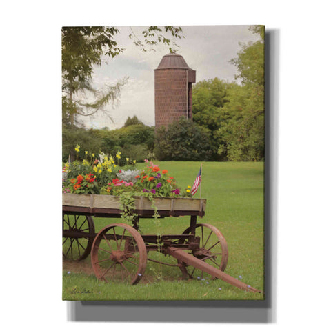 Image of 'Clayton Flower Wagon' by Lori Deiter, Canvas Wall Art