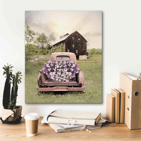 Image of 'Petunia Truck' by Lori Deiter, Canvas Wall Art,20 x 24