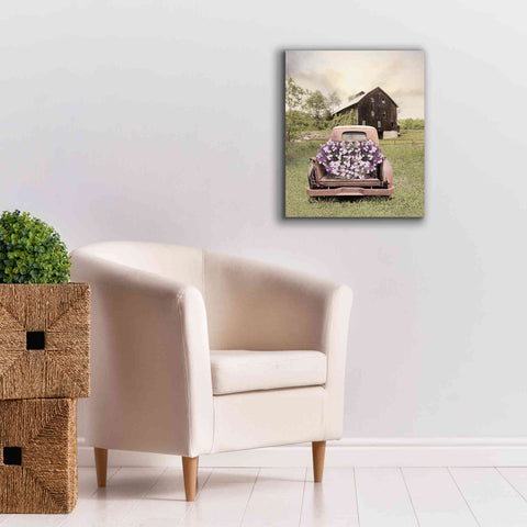Image of 'Petunia Truck' by Lori Deiter, Canvas Wall Art,20 x 24