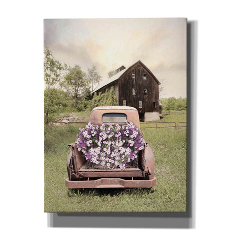 Image of 'Petunia Truck' by Lori Deiter, Canvas Wall Art