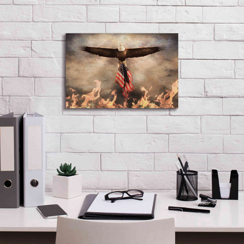 Image of 'Blaze of Glory' by Lori Deiter, Canvas Wall Art,18 x 12