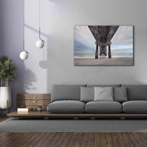 Image of 'Beneath the Outer Banks Beach Pier' by Lori Deiter, Canvas Wall Art,60 x 40