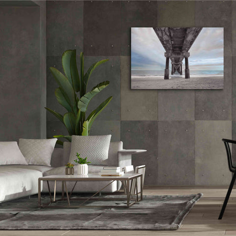 Image of 'Beneath the Outer Banks Beach Pier' by Lori Deiter, Canvas Wall Art,60 x 40