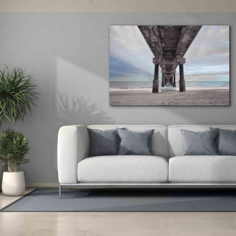 Image of 'Beneath the Outer Banks Beach Pier' by Lori Deiter, Canvas Wall Art,60 x 40