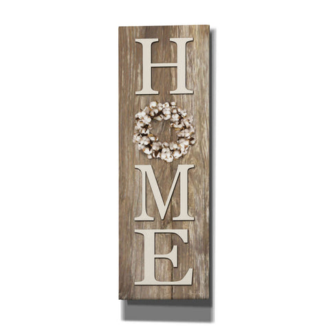 Image of 'Cotton Wreath Home' by Lori Deiter, Canvas Wall Art