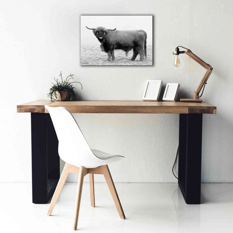 Image of 'Scotty the Bull' by Lori Deiter, Canvas Wall Art,26 x 18